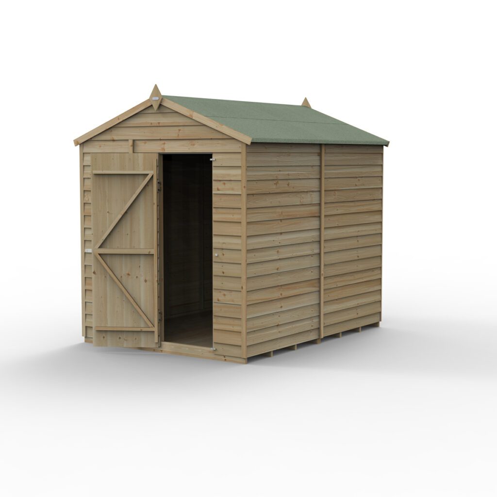 4LIFE Apex Shed 6×8 – Single Door – No Window 5013053199886 2
